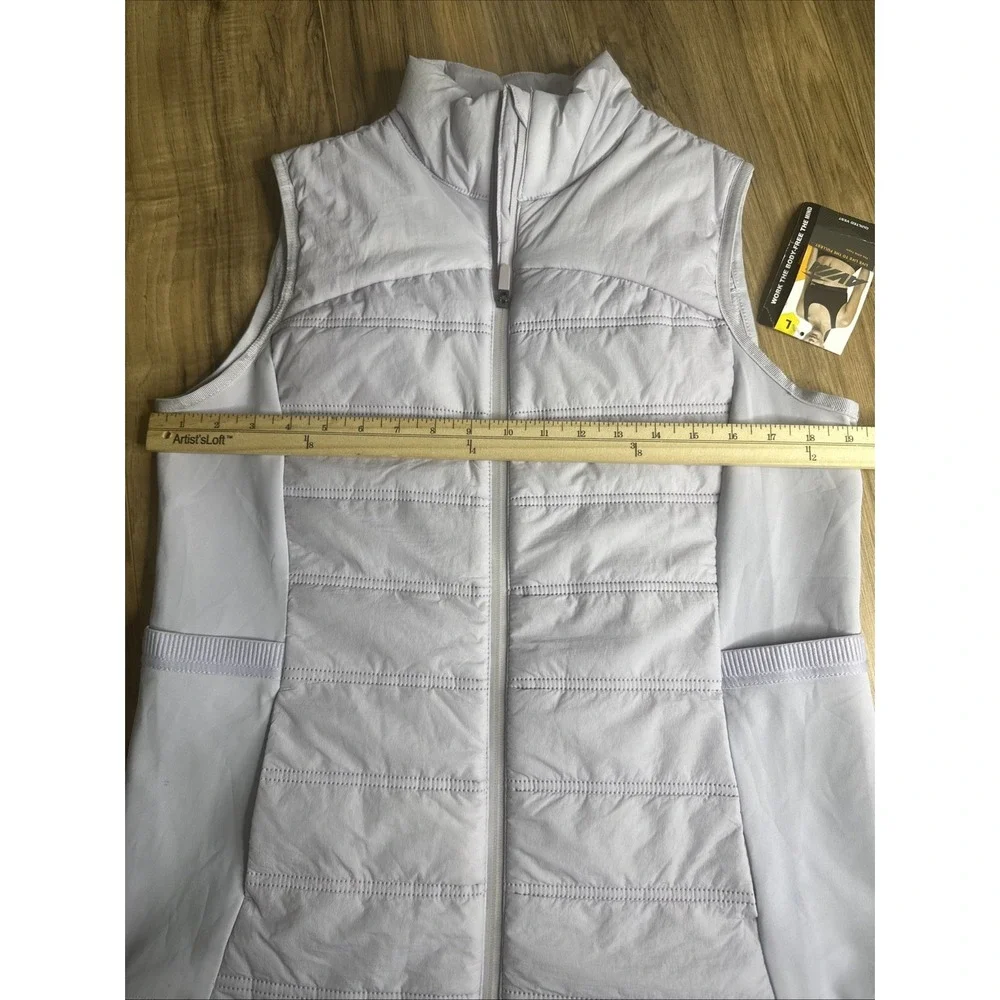 Avia Quilted Girls‎ Large (12-14) Sweater Vest Full Zip Purple NWT